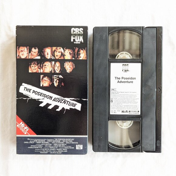3/$15 The Poseidon Adventure VHS tape CBS FOX Video 1987 - Picture 1 of 5